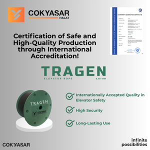 We Received International Certification in Elevator Ropes
