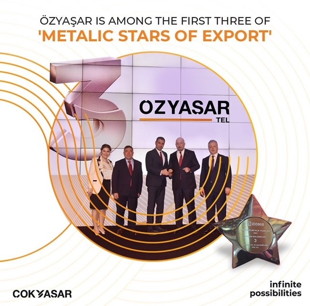 3rd place in Metallic Stars of Export goes to Özyaşar Tel!